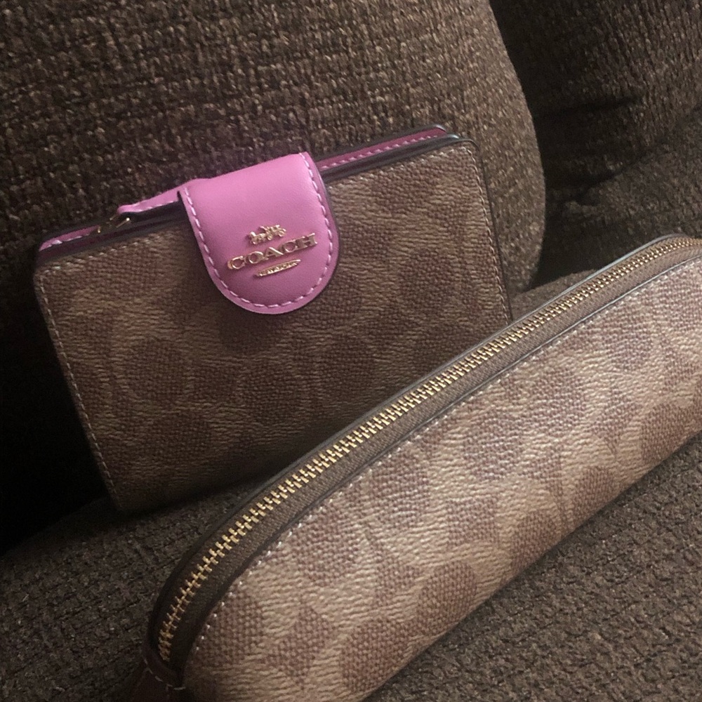 Coach medium wallet and pencil case